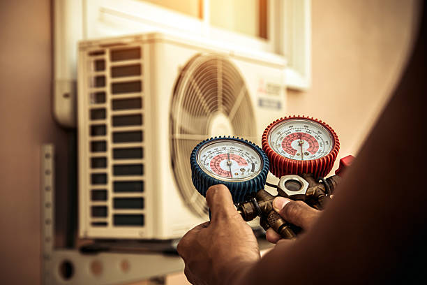 Professional Air Conditioning Service technician working in Elbert, CO